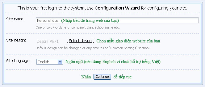 Thông tin website Thông tin website